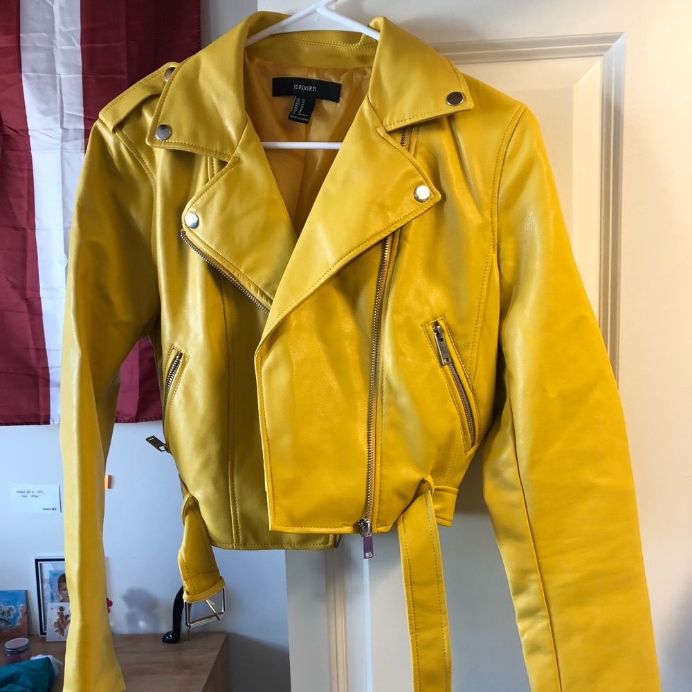 Yellow Leather Jacket